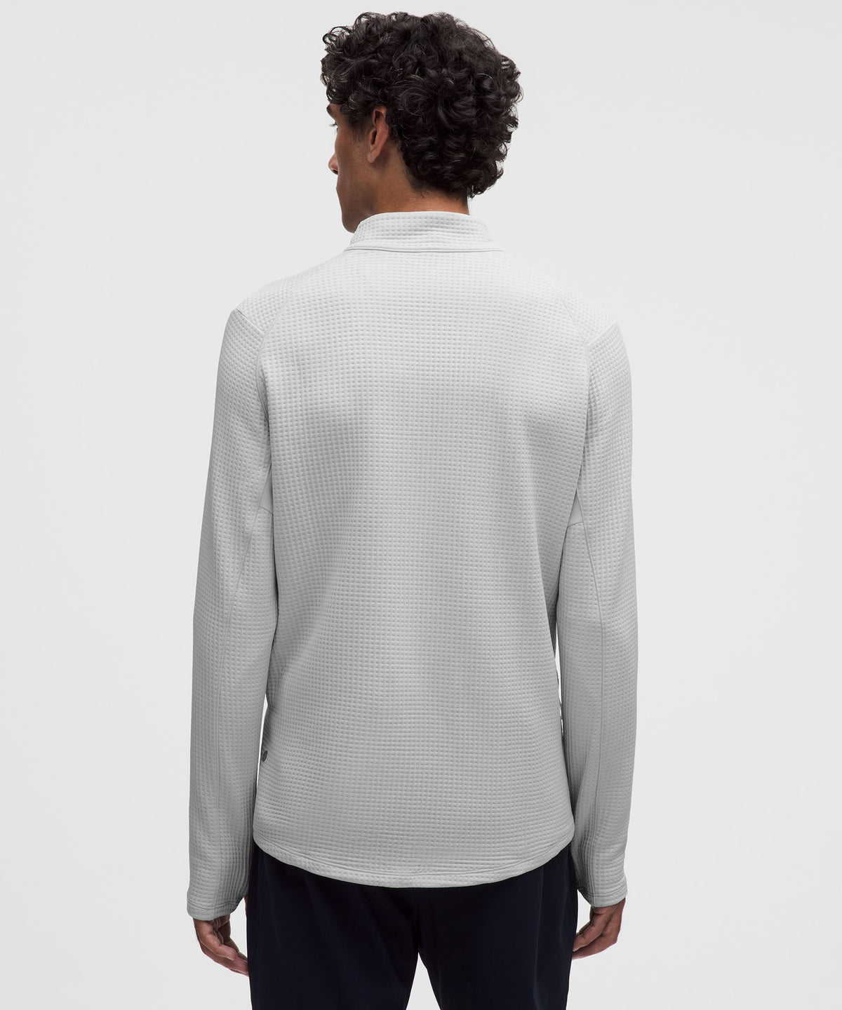Waffle-Knit Half Zip