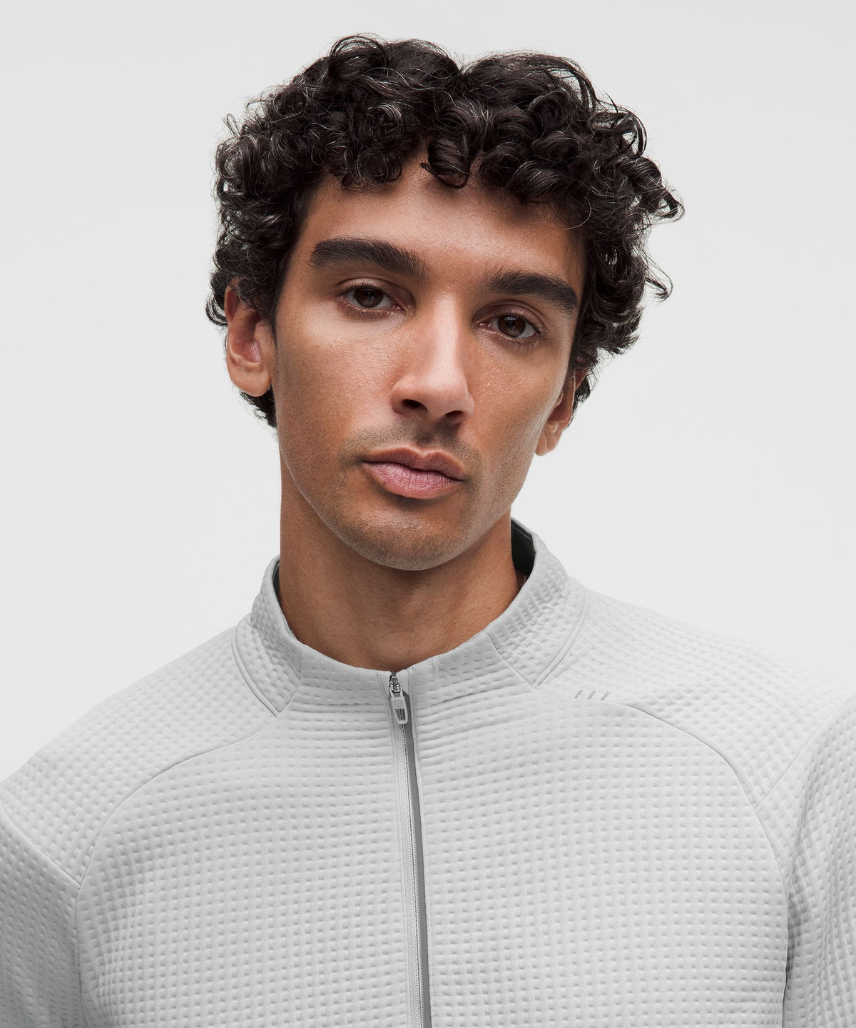 Waffle-Knit Half Zip