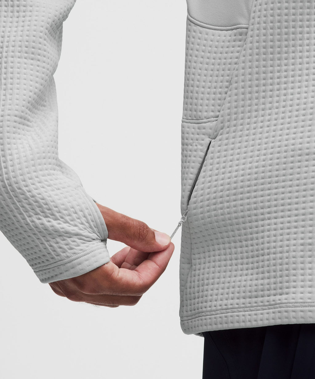 Waffle-Knit Half Zip