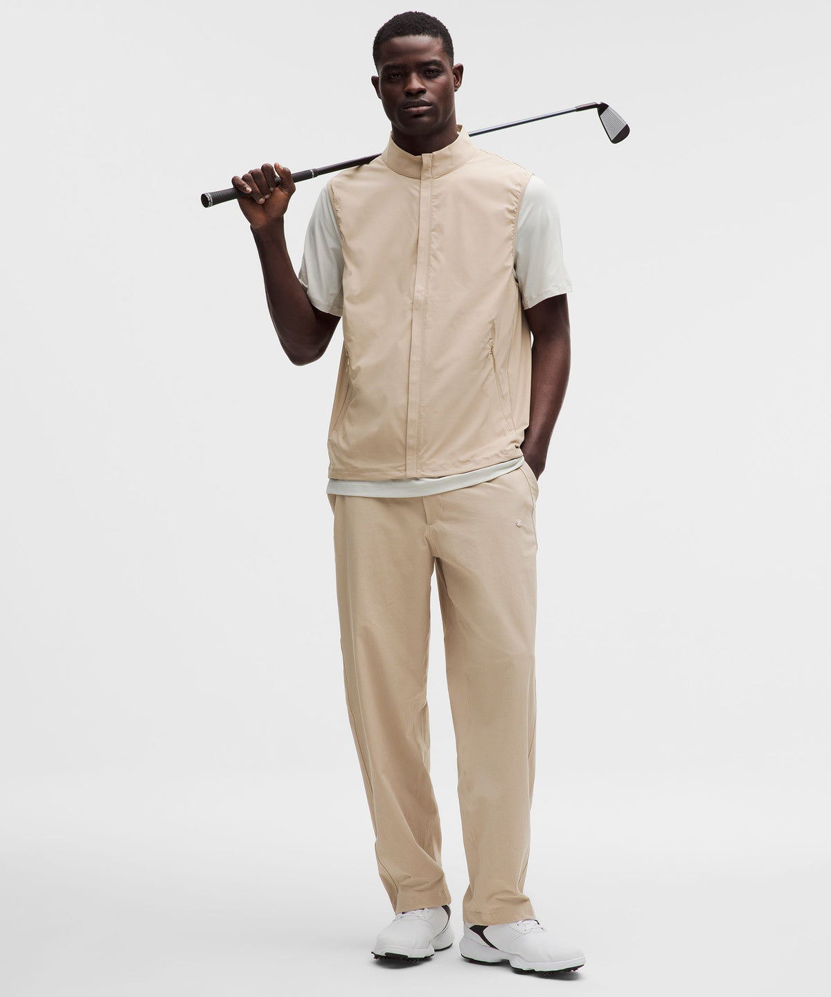 Windproof Full-Zip Golf Vest