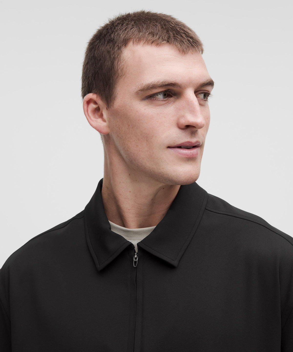 Daydrift Oversized Zip-Neck Polo Shirt