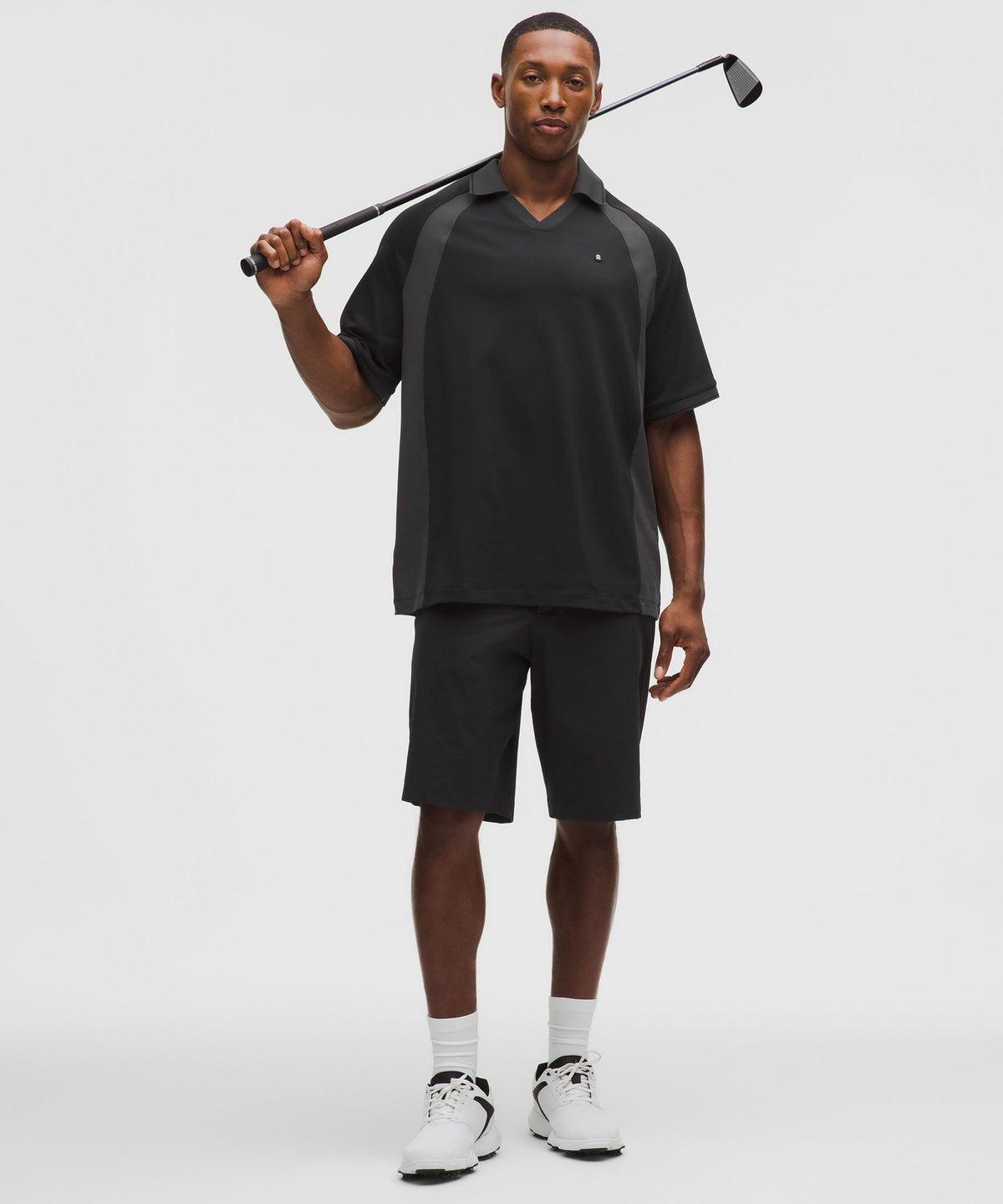 UV-Protective Relaxed-Fit Golf Polo Shirt