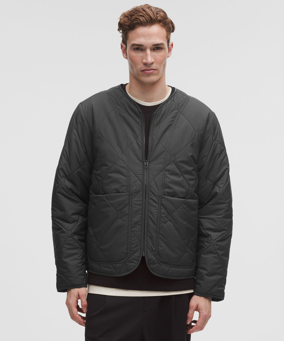 Diamond-Quilted Liner Jacket