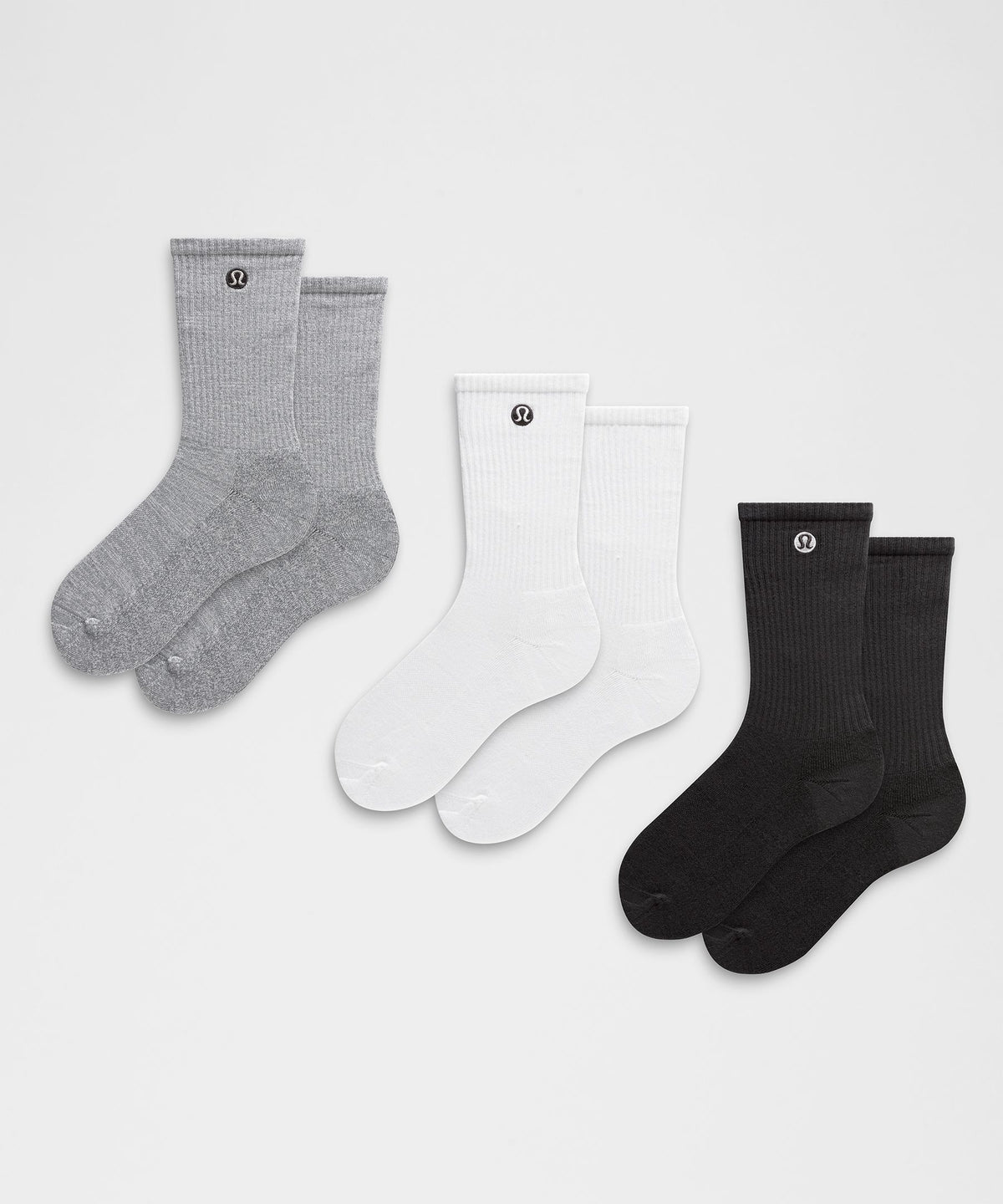 Unisex Daily Essential Crew Socks3 Pack