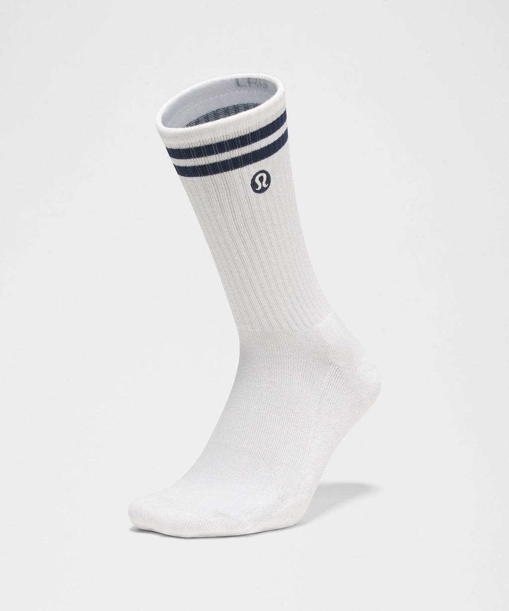 Unisex Daily Essential Crew SocksStripe