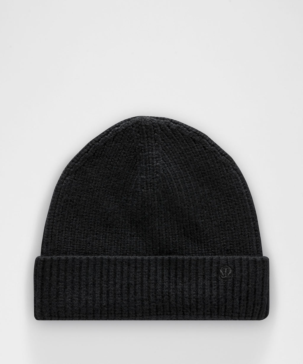 Close-Fit Wool-Blend Ribbed Knit BeanieEmbroidered Logo