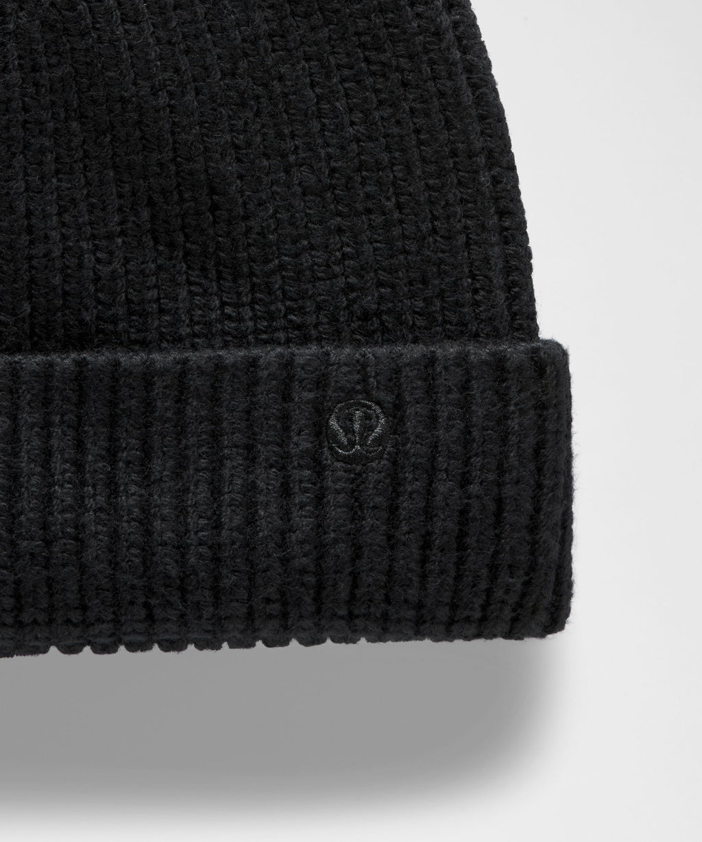 Close-Fit Wool-Blend Ribbed Knit BeanieEmbroidered Logo