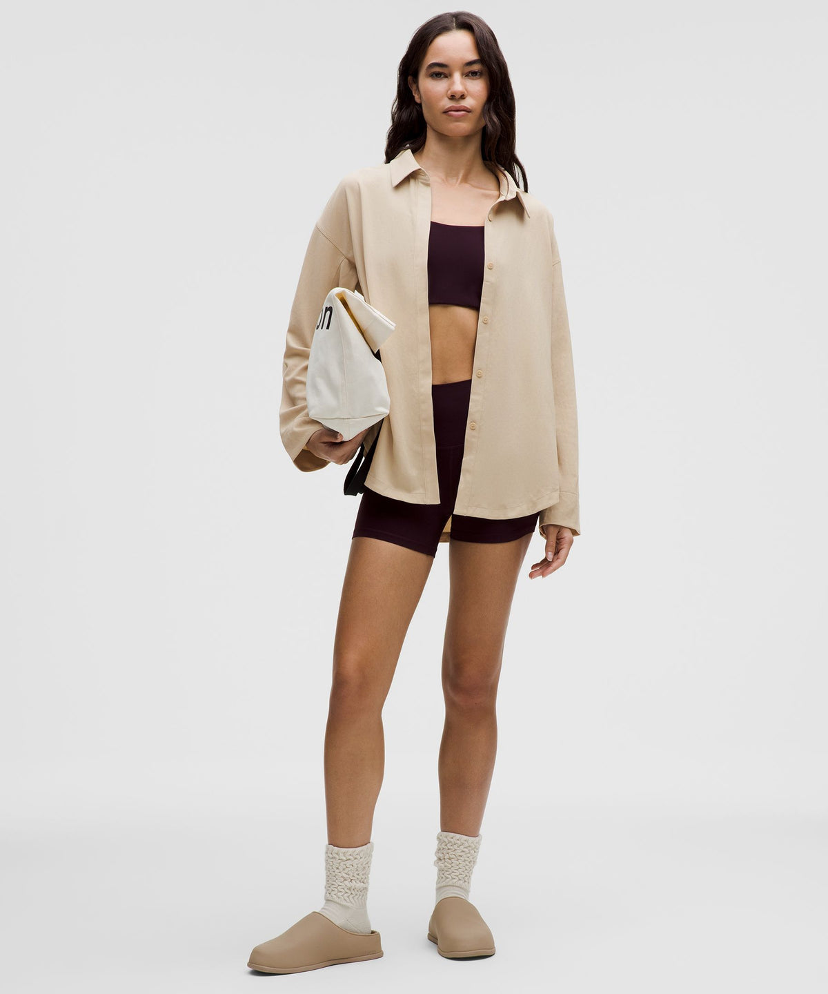 Long Button-Front Shirt