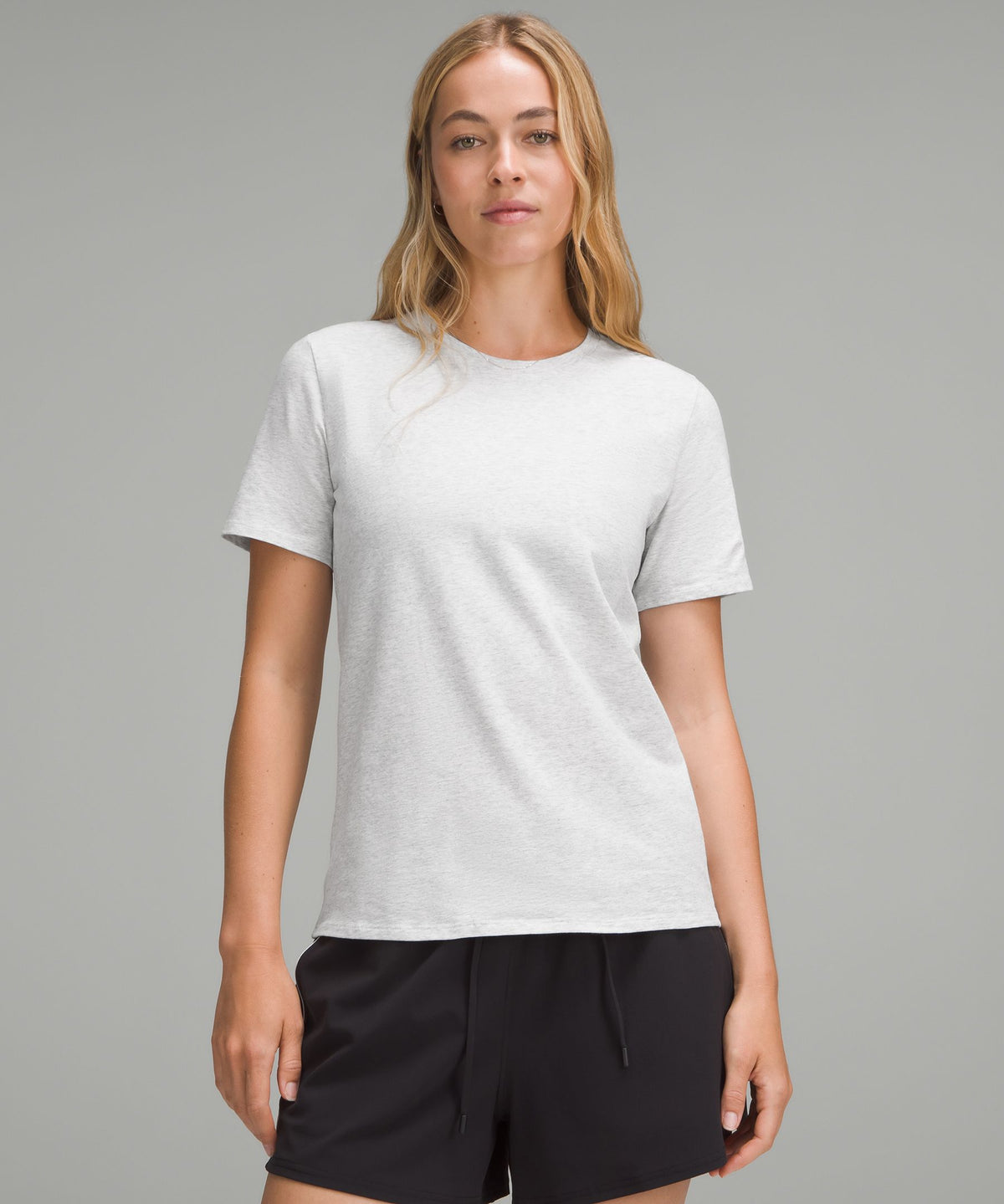 Organic Cotton Straight-Hem Crewneck T-Shirt