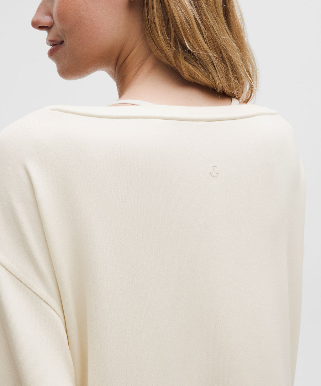 BeCalm Oversized Boatneck Long-Sleeve Shirt
