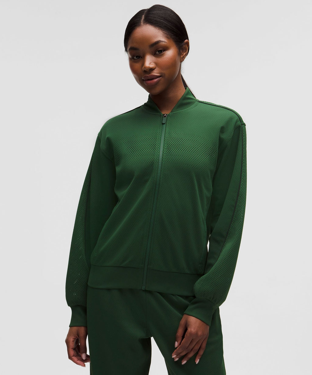 Women's Engineered Knit Mesh Tennis Jacket