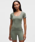 Wundermost Ultra-Soft Nulu Scoop-Neck T-Shirt