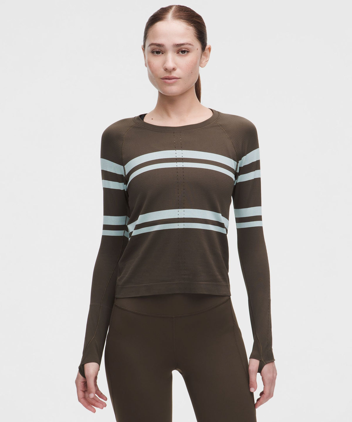 Swiftly Tech Long-Sleeve Shirt 2.0 Waist LengthStripe