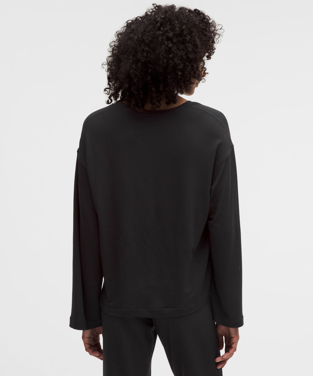 BeCalm V-Neck Bell Sleeve Shirt