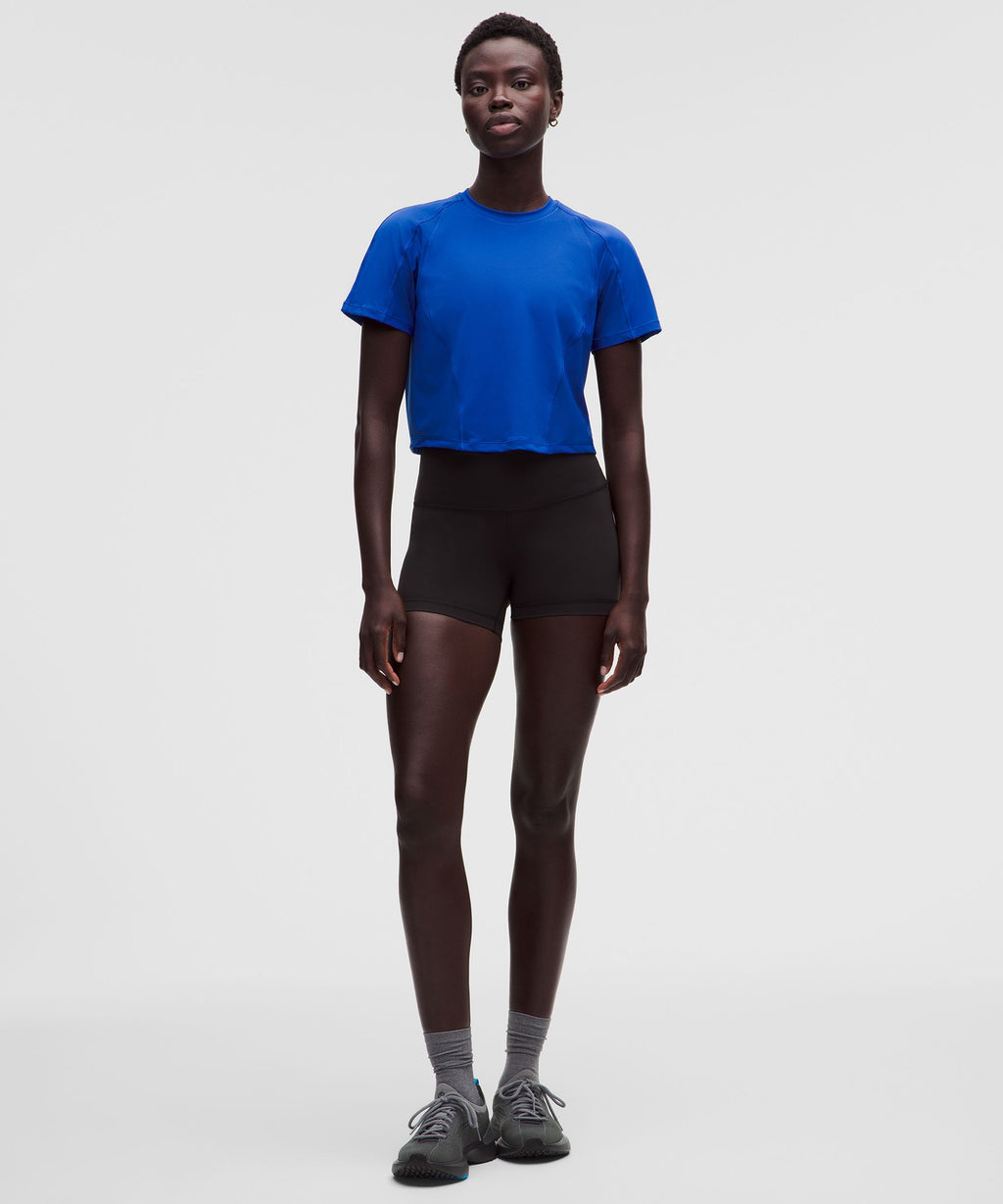 Mesh Panel Training Short-Sleeve Shirt