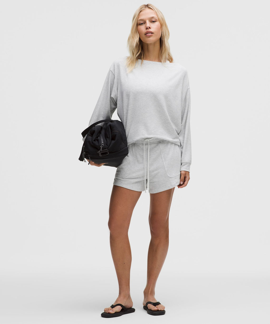 BeCalm Oversized Boatneck Long-Sleeve Shirt
