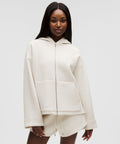 Sleek Spacer Full-Zip Hoodie