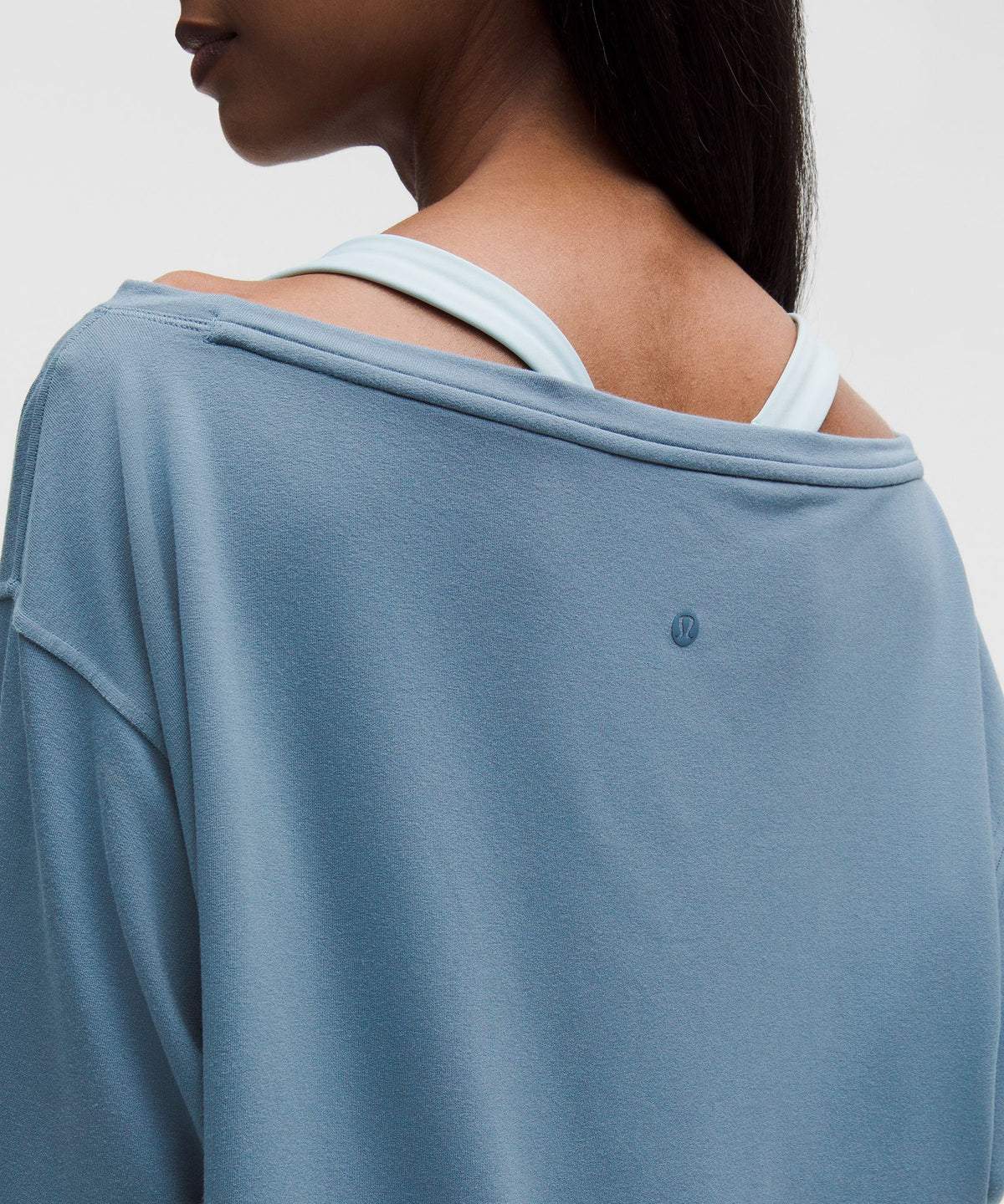 BeCalm Oversized Boatneck Long-Sleeve Shirt