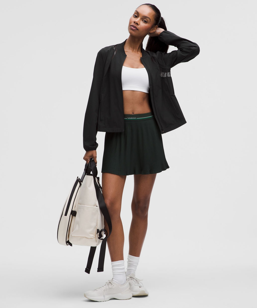 Mesh-Ventilated Tennis Jacket