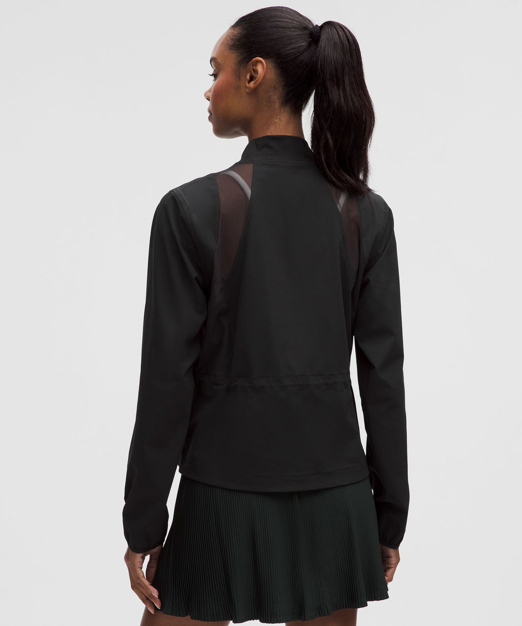 Mesh-Ventilated Tennis Jacket