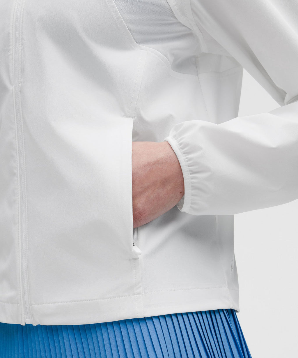 Mesh-Ventilated Tennis Jacket