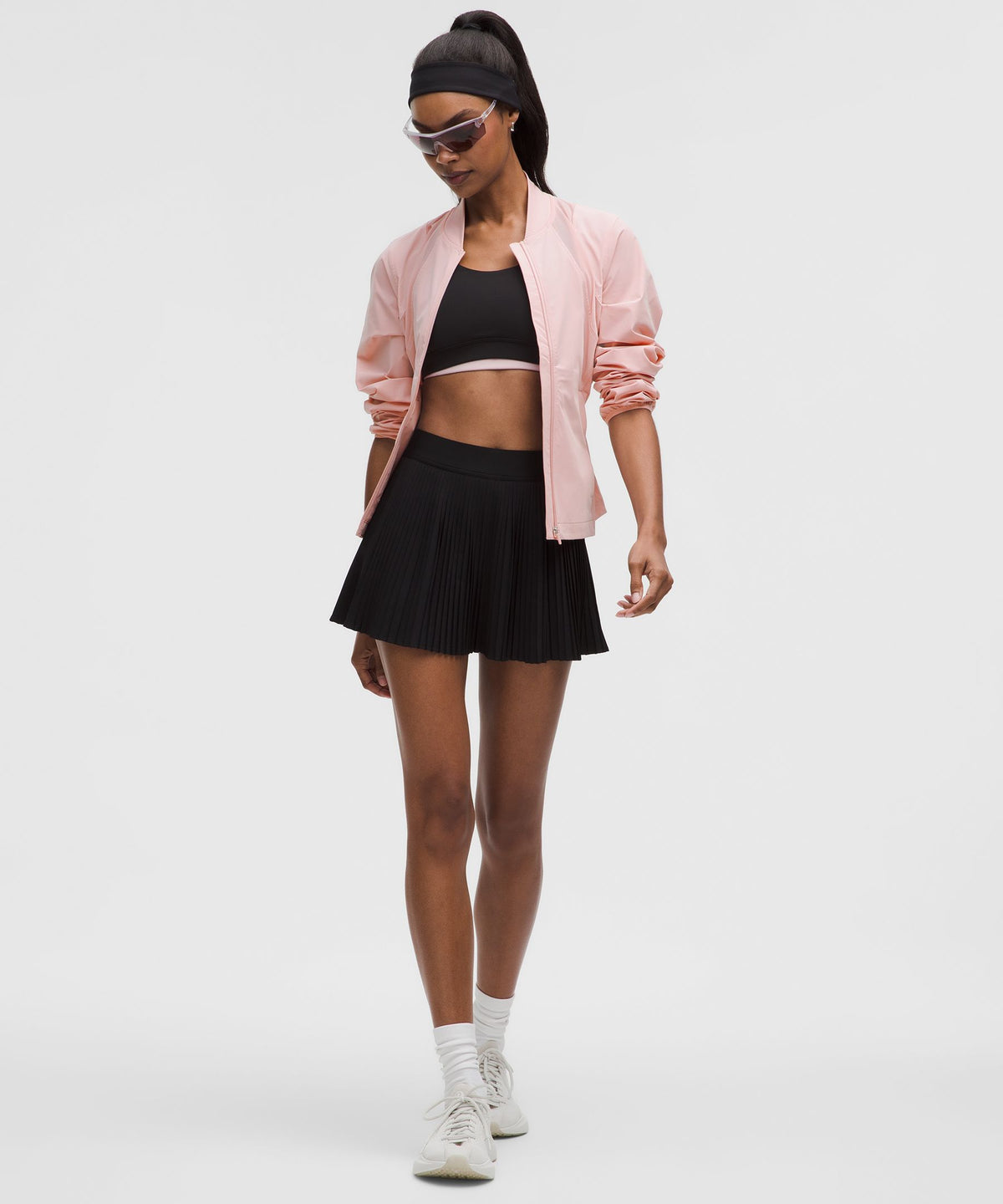 Mesh-Ventilated Tennis Jacket