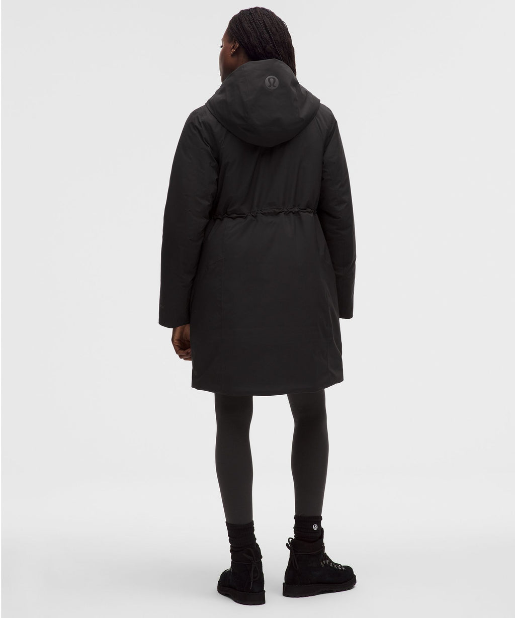 Waterproof Insulated Cinch-Waist Parka