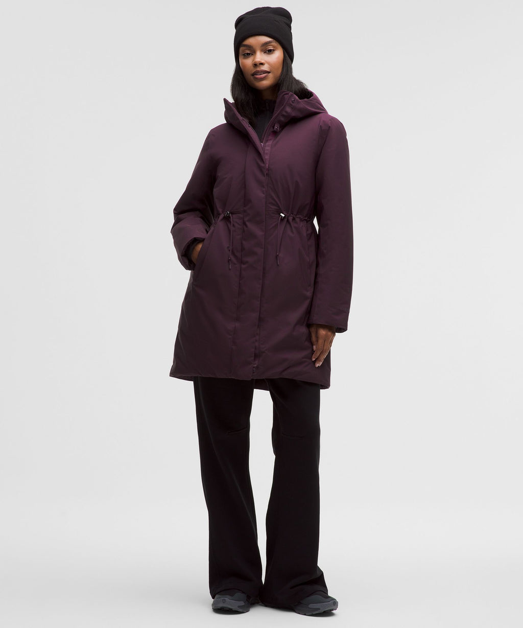 Waterproof Insulated Cinch-Waist Parka