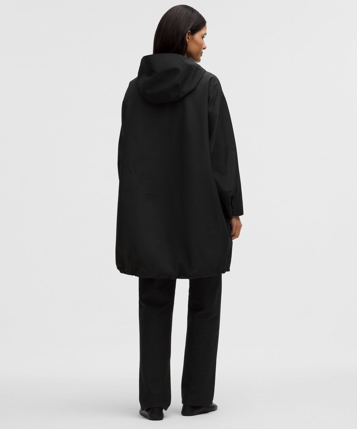 Oversized Cocoon Rain Coat