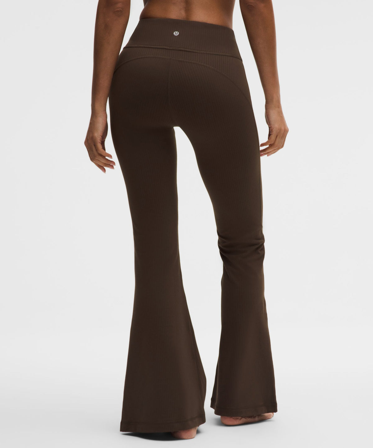 Groove High-Rise Ribbed Wide-Flare Pant